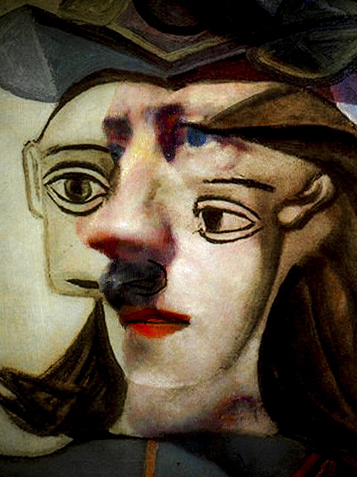 Artistic face of Adolf