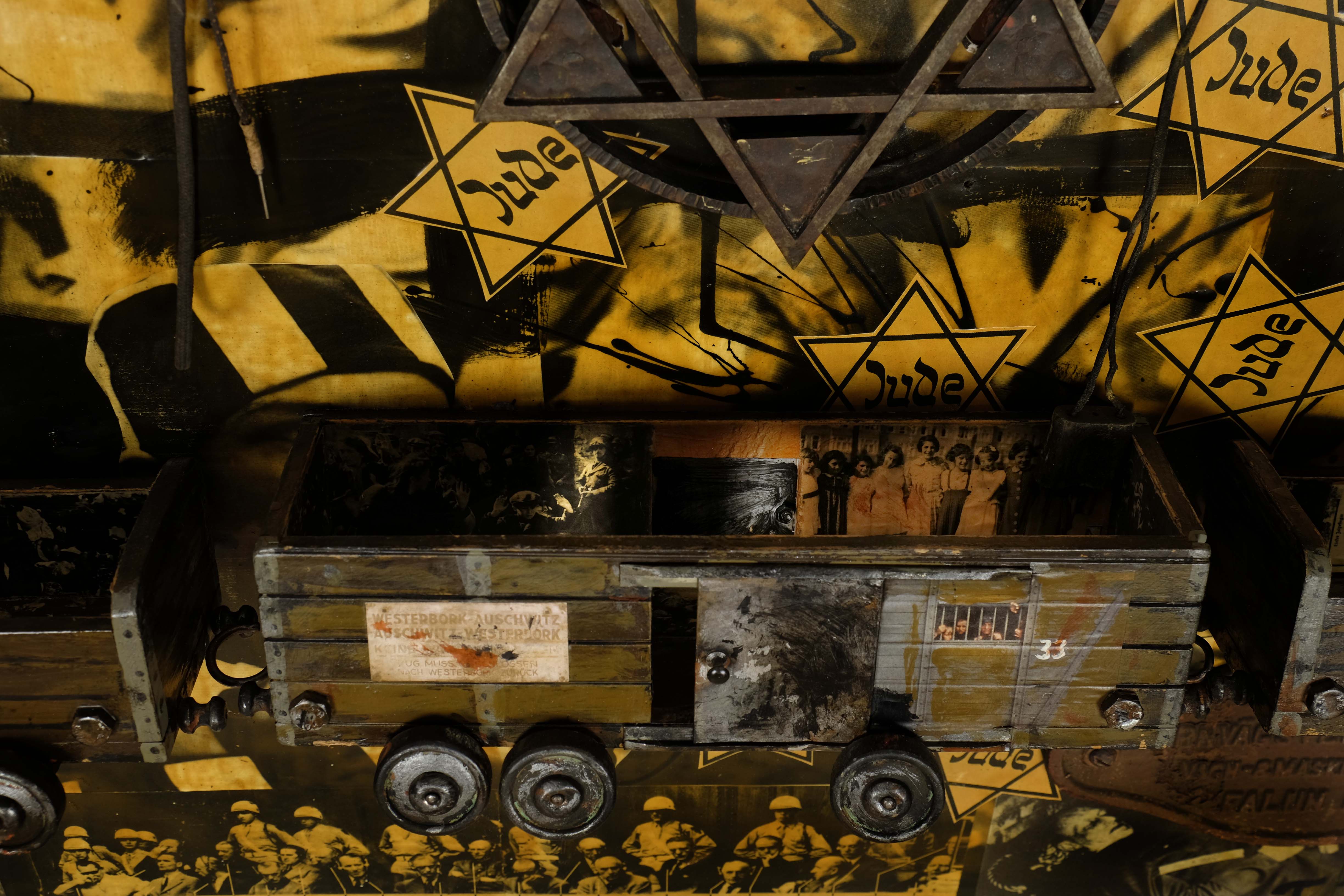 Close up of artwork Judgement in Nuremberg
