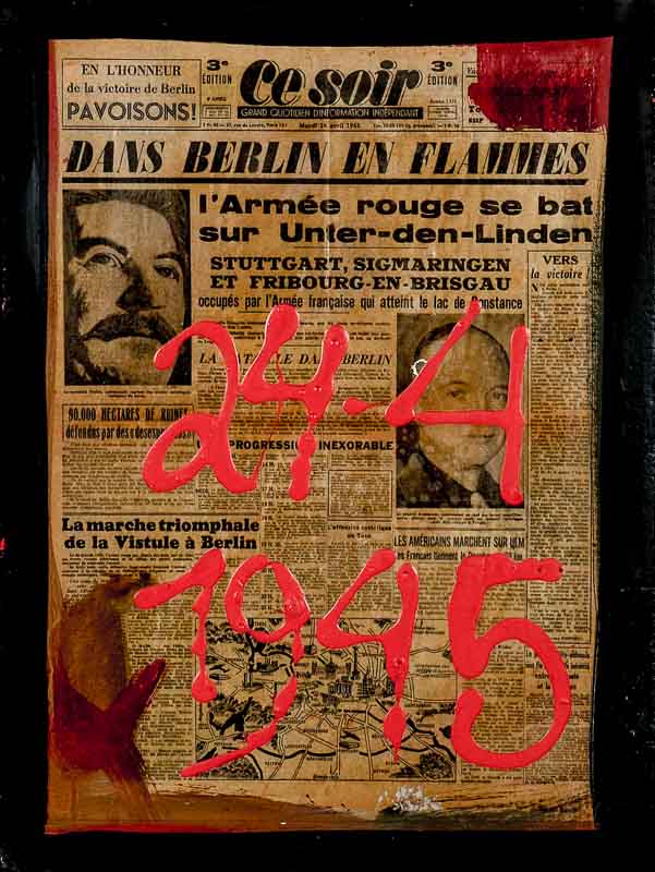Berlin in flames Front page 1945