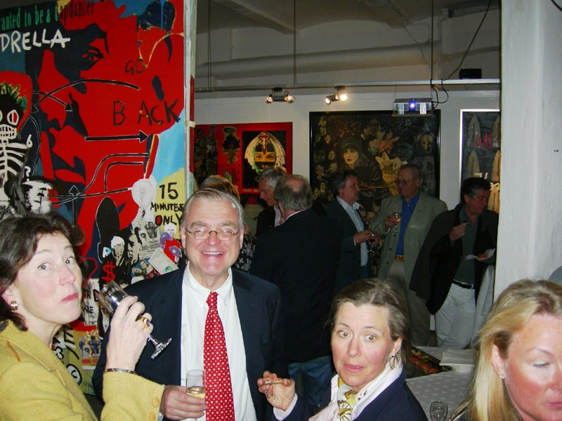 at the large art exhibit in Lisarte gallery Stockholm