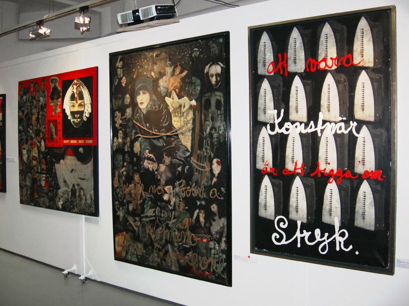 large  retrospective exhibition in Lisarte gallery stockholm