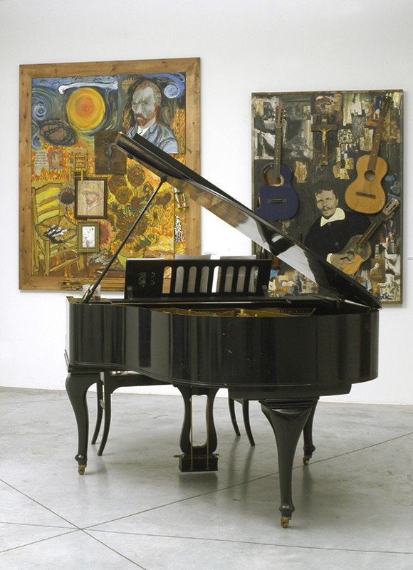 The art installation  at deborah Zaffman Art Gallery Paris