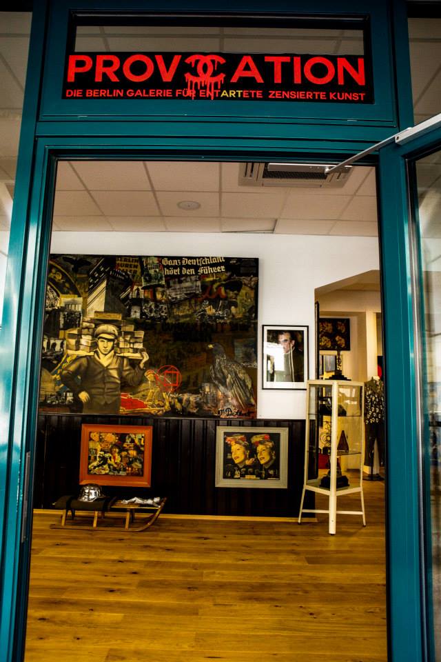 Installation in provocation art gallery Berlin  2015