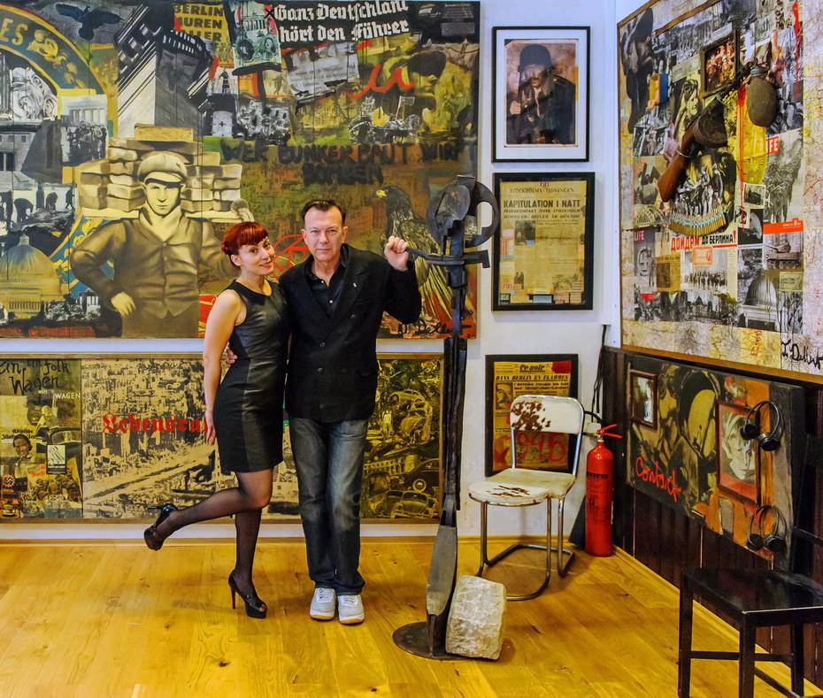 Thomas and vava venezia in the Provocation art gallery Berlin