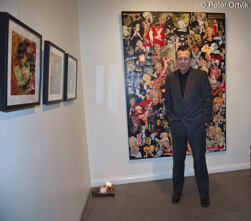 TD with his SEX BOMB artwork  at the art exhibit La Dolce Vita in Stockholm 2017