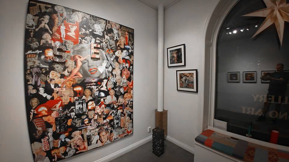 Large marilyn SEX BOMB in the art exhibit in Stockholm 2017