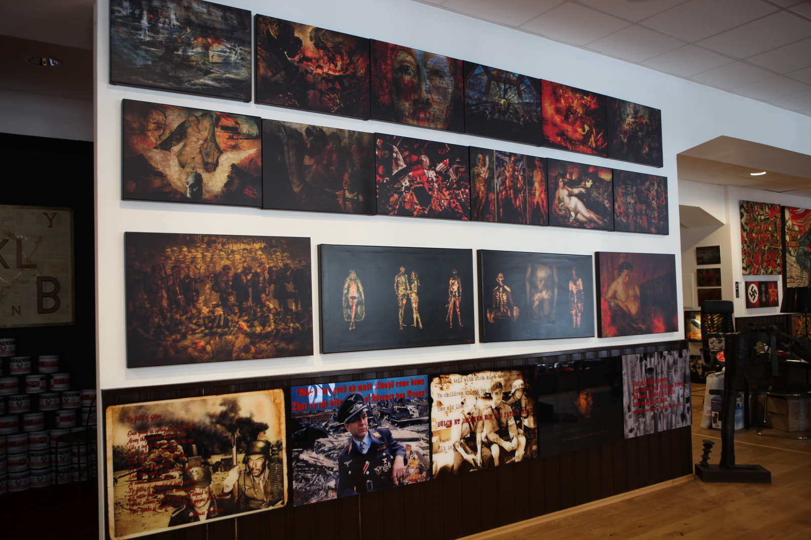 Stunde Null Art exhibit in provocation art Gallery Berlin 2015